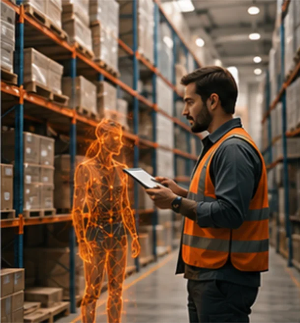Operarios verificando inventario en bodega